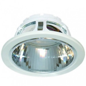 Silver Recessed Downlight 132x66mm Gx53