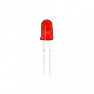 5mm LED DIFFUSED RED 300mcd