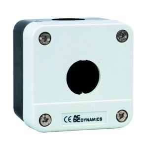 Control Station Enclosure 1 Hole IP65 WH/BK