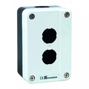 Control Station Enclosure 2 Hole IP65 WH/BK