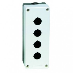 Control Station Enclosure 4 Hole IP65 WH/BK