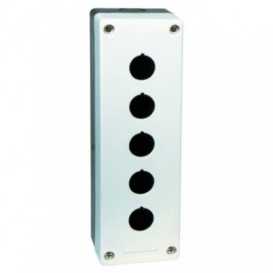 Control Station Enclosure 5 Hole IP65 WH/BK