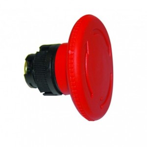 Red Twist Release 60mm Mushroom Pushbutton Head