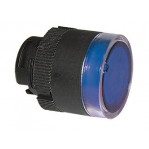 Blue Flush Illuminated Pushbutton Head