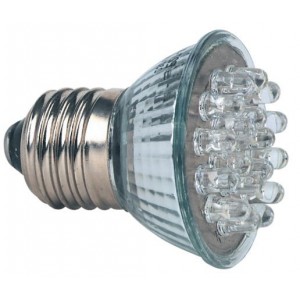230VAC 18 LED R.G-Y-B Colour Changing E27 Lamp