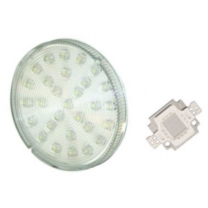 White Spare LED Lamp 75mm Diameter