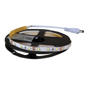 12VDC 60/M LED Blue Flex Strip White PCB Non-Waterproof 5M