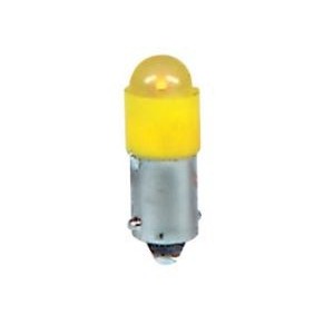 24VAC/DC Yellow Single LED BA9S