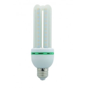 230V 12W Warm White E27 3U LED Lamp 2700K