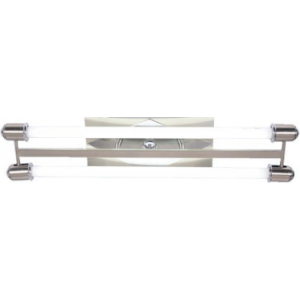 230VAC 2FT 2X9W Satin Nickel Fitting 665X105MM