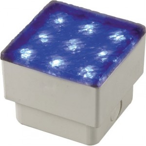 230VAC Blue 80x80mm IP68 Brick Light