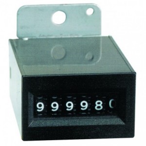 24VDC 6-Digit Mechanical Counter with No Reset and Base Mount