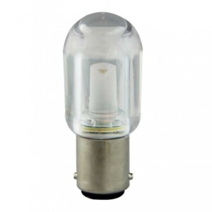 Blue LED Lamp 110V BA15D 25x45 2-Pack