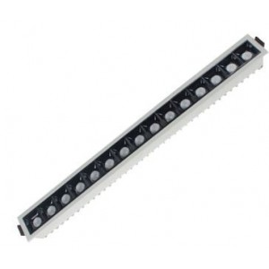 24W 405X37mm LED Black Linear Down Light 4200K