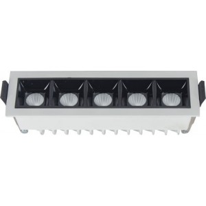 8W LED Black Linear Down Light 140X37mm 4200K