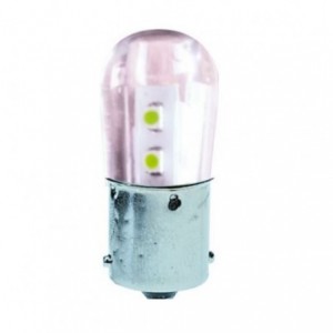 24VAC/DC BA15S 0.5W LED Lamp Cool White 45x18.5mm (2 Pack)