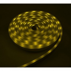 YELLOW LED 8x16MM NEON FLEX 5M C/W 230VAC PSU