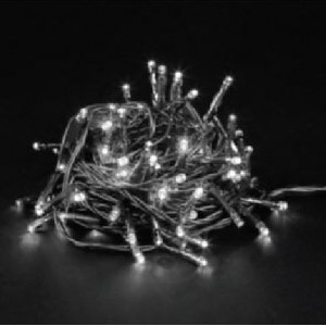 Extendable Daylight LED Fairy Light White Wire 240V 12M