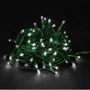 Extendable Daylight LED Fairy Light Green Wire 240V 50M