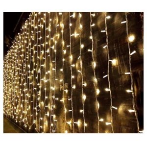 Daylight LED Twinkle Fairy Light Clear Wire Indoor Outdoor 230V 12M