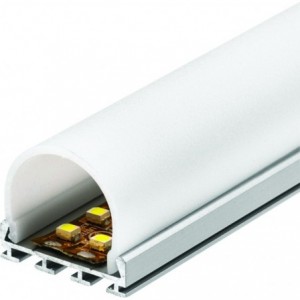 Half Round Surface Profile With Opal Diffuser 2 Meters
