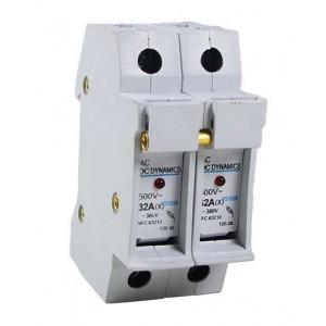 2P 10 x 38 FUSE HOLDER 32A 500V WITH LED