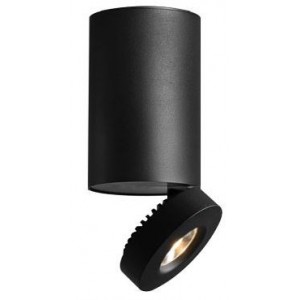 12W Black LED Surface Mount Downlight - 100mm Cool White