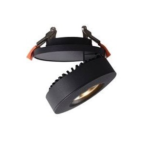 12W Black LED Surface/Recessed Mount 100mm Cool White