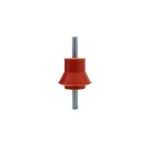 10mm RED PLASTIC INSULATOR M-M