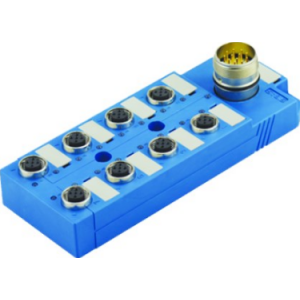 M12 8 PORT 5-POLE PNP ACTUATOR BOX DOUBLE OCCUPANCY 5m