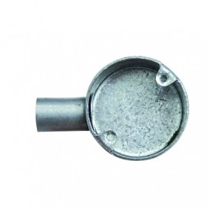 25mm 1 Way Galvanised Conduit Box