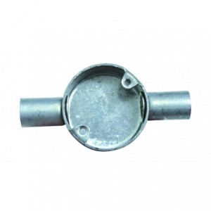 20mm 2-Way Galvanised Conduit Box