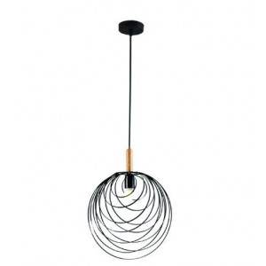 Metal and Wood Pendant Light 400DIA 230VAC 60W E27