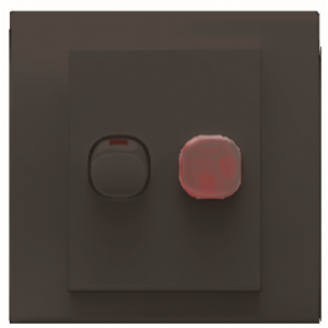 1x20A DP Isolator Switch - 3x3 Black Orion