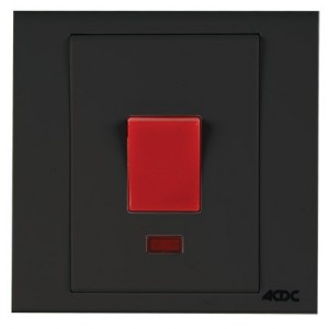 Orion 3x3 45A DP Isolator with Neon - Black