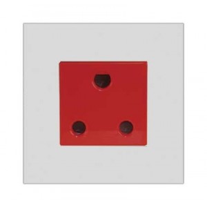 Orion 16A SA Socket 3x3 White Pre-Assembled