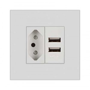 White Orion 3X3 Pre-Assessed N-Type SA 16A with 2X 2.1A USB Charger