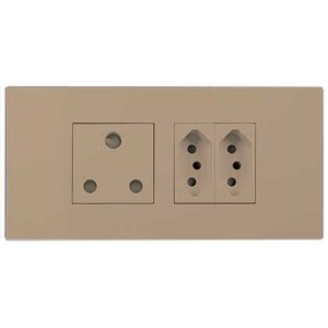 Champagne Orion Pre-Assembled 16A Socket &amp; N-Type