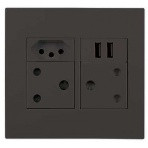 Slate Orion 4x4 Pre-Assembled Unit with 2x SA 16A- 1N-Type 16A- and 2x USB
