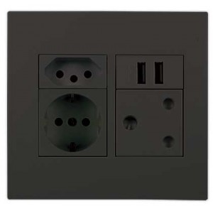 Black Orion 4X4 Pre-Assembled Unit with 16A SA- N-Type- Schuko- and USB