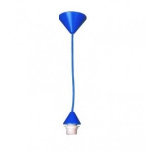 Blue PP Ceiling Rose and Silicon Lamp Cup Small Type E27