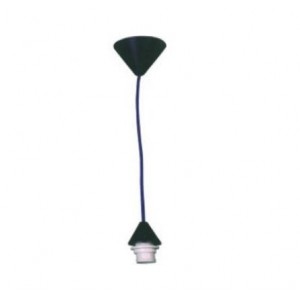 Black PP Ceiling Rose and Silicon Lamp Cup Small Type E27