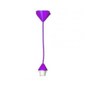 Purple PP Ceiling Rose and Silicon Lamp Cup - Small E27