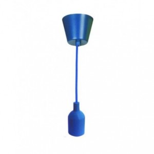 Blue PP Ceiling Rose and Silicon Lamp Cup - Large E27