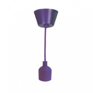 Purple PP Ceiling Rose and Silicon Lamp Cup - Large E27