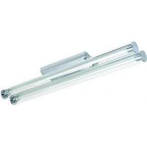 230VAC 2 x 12W LED Ceiling Light Fitting Chrome 605x140x108