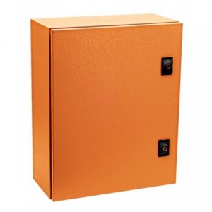 Orange Mild Steel Enclosure 500x400x200 IP65
