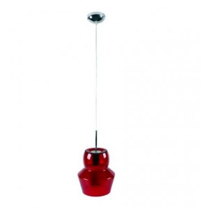230V 40W E27 Pendant Light Red Glass