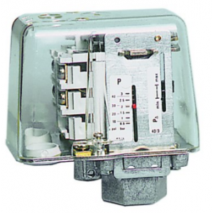Pressure Switch 0.5-3 Bar 1NO+1NC 1/4" BSP
