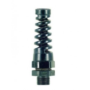 Black Flex-Protecting 12mm Gland for 5.3-3mm Cable